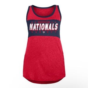 MLB Washington Nationals Bi-Blend Tank Top, Women’s Size X-Small